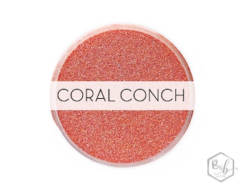 Coral Conch || Exclusive Premium Polyester Glitter, 1oz by Weight • Semi-OPAQUE • || .008 cut