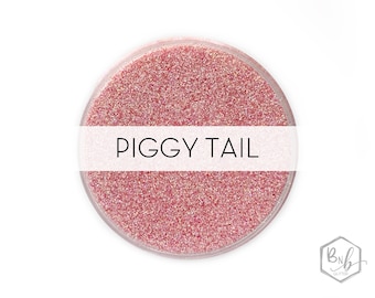 Piggy Tail || Premium Polyester Glitter, 1oz by Weight • TRANSPARENT • || .008 cut