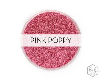 Pink Poppy || Polyester Glitter, 1oz by Weight • OPAQUE • || .008 cut