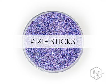 Pixie Sticks || Exclusive Premium Polyester Glitter, 1oz by Weight • SEMI-OPAQUE • || .008 cut