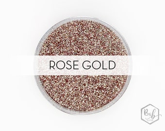 Rose Gold || Premium Polyester Glitter • Packaged by Weight • OPAQUE • || .008 cut