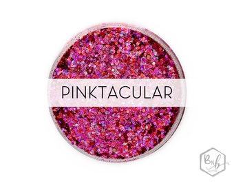 Pinktacular || Premium Polyester Glitter, 1oz by Weight • TRANSPARENT • || up to .062 cut