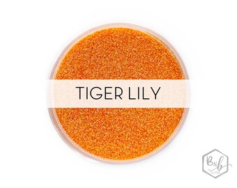 Tiger Lily || Exclusive Premium Polyester Glitter Blend • 1oz by Weight • TRANSPARENT • || .008 cut