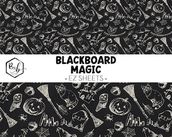 Blackboard Magic || EZ Sheets • Printed Vinyl || Mini Print Available