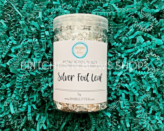 Silver Foil Flakes || 10g Jar