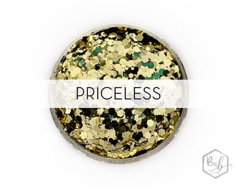 Priceless || Exclusive Premium Polyester Glitter, 1oz by Weight • OPAQUE • || up to .094 cut