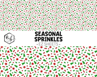 Seasonal Sprinkles || EZ Sheets • Printed Vinyl || Mini Print Available