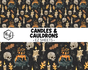 Candles & Cauldrons || EZ Sheets • Printed Vinyl