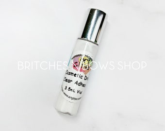 3.5ml Vial Art Glitter COSMETIC Dries Clear Adhesive