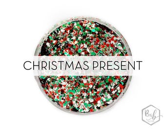 Christmas Present || Exclusive Premium Polyester Glitter, 1oz by Weight • OPAQUE • || up to .062 cut