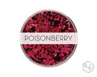 Poisonberry || Exclusive Premium Polyester Glitter Mix, 1oz by Weight • OPAQUE • || up to .062 cut