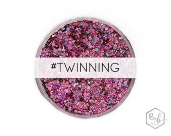 Twinning [#twinning!] || Premium *Cosmetic* Polyester Glitter, 1oz by Weight • OPAQUE • || up to .062 cut