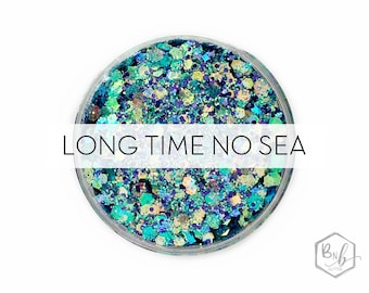 Long Time No Sea || Exclusive Premium Polyester Glitter Mix, 1oz by Weight • TRANSPARENT • || up to .125 cut