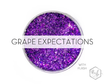 Grape Expectations || Exclusive Premium Polyester Glitter, 1oz by Weight • OPAQUE • || up to .04 cut