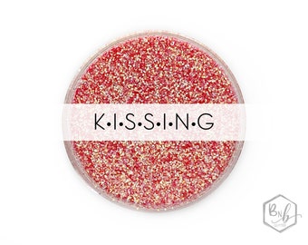 K•I•S•S•I•N•G (Kissing) || Exclusive Premium Polyester Glitter, 1oz by Weight • TRANSPARENT • || Nicole Sutherland Collection || up to .015