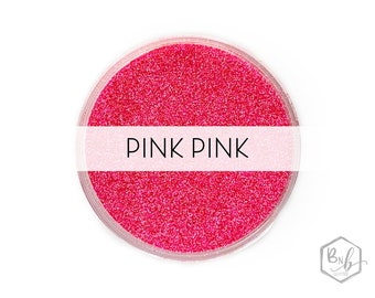 Pink Pink || Exclusive Premium Polyester Glitter, 1oz by Weight • OPAQUE • || .008 cut