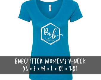 BnB V-Neck Shirt || Turquoise Blue