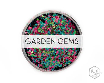 Garden Gems || Exclusive Premium Polyester Glitter • Packaged by Weight • OPAQUE • || up to .062 cut