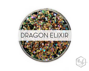 Dragon Elixir || Premium Polyester Glitter, 1oz by Weight • TRANSPARENT • || up to .062 cut