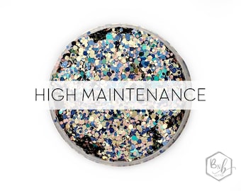 High Maintenance || Exclusive Premium Polyester Glitter, 1oz by Weight • OPAQUE • || up to .062