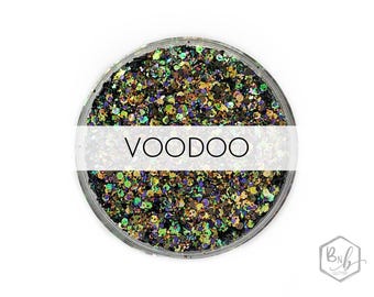 Voodoo || Exclusive Premium Polyester Glitter, 1oz by Weight • Semi-OPAQUE • || up to .125 cut