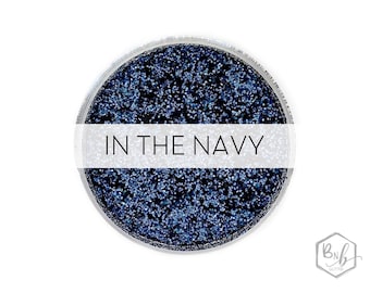 In the Navy || Premium Polyester Glitter, 1oz by Weight • OPAQUE • || .015 cut