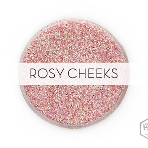 Joues roses || Paillettes en polyester exclusives de première qualité, 1 oz en poids • TRANSPARENT • || Collection Nicole Sutherland || coupe jusqu'à 0,015