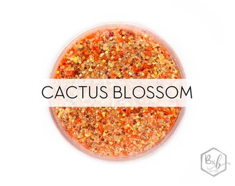 Cactus Blossom || Exclusive Premium Polyester Glitter, 1oz by Weight • TRANSPARENT Mix • || up to .04 cut