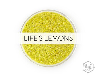 Life's Lemons || Exclusive Premium Polyester Glitter, 1oz by Weight • SEMI-OPAQUE • || up to .015 cut