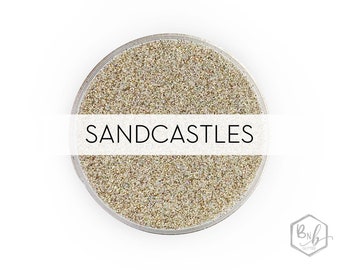 Sandcastles || Exclusive Premium Polyester Glitter, 1oz by Weight • TRANSPARENT • || .008 cut