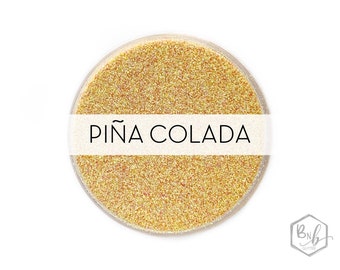 Pina Colada || Premium Polyester Glitter, 1oz by Weight • TRANSPARENT • || .008 cut