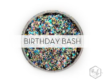 Birthday Bash || Exclusive Premium Polyester Glitter • Packaged by Weight • OPAQUE • || multi sizes