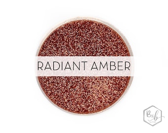 Radiant Amber || Premium Polyester Glitter, 1oz by Weight • OPAQUE • || .008 cut