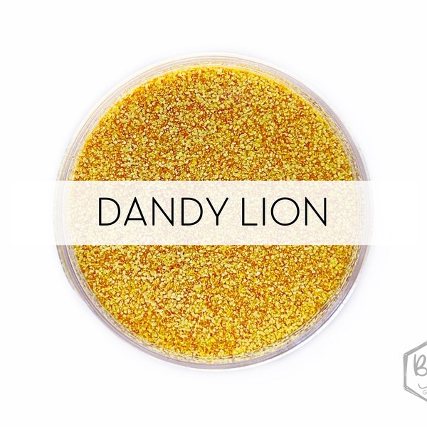 Dandy Lion || Exclusive Premium Polyester Glitter, 1oz by Weight • Semi-OPAQUE • || up to .015 cut