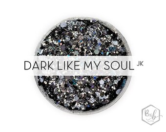 Dark Like My Soul JK || Exclusive Premium Polyester Glitter, 1oz by Weight • OPAQUE • || up to .094 cut