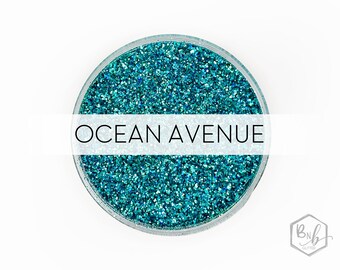 Ocean Avenue || Exclusive Premium Polyester Glitter, 1oz by Weight • Semi-OPAQUE • || up to .015 cut