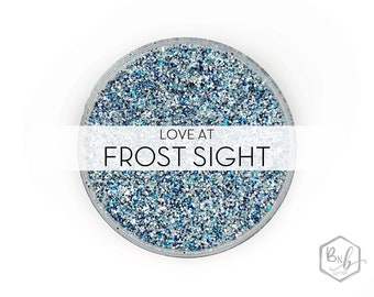 Love at Frost Sight || Exclusive Premium Polyester Glitter, 1oz by Weight • Semi-OPAQUE • || up to .015 cut