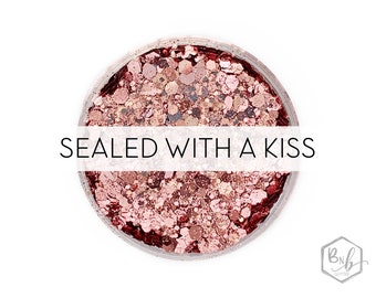 Sealed with a Kiss || Exclusive Premium Polyester Glitter, 1oz by Weight •  OPAQUE • || up to .125 cut