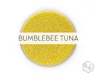 Bumblebee Tuna || Premium Polyester Glitter • Packaged by Weight • TRANSPARENT • || .008 cut || Made in USA