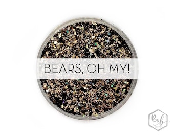 Bears, Oh My! || Exclusive Premium Polyester Glitter • Packaged by Weight • OPAQUE Mix •  || up to .062 cut