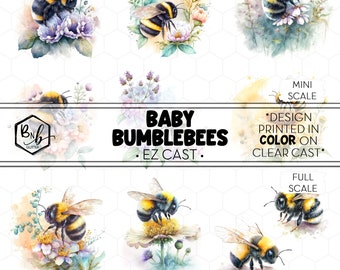 Baby Bumblebees || EZ Cast • Color Designs on Clear Cast