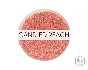 Candied Peach || Exclusive Premium *COSMETIC* Polyester Glitter, 1oz by Weight • Semi-OPAQUE • || .008 cut