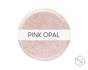 Pink Opal || Premium Polyester Glitter, 1oz by Weight • TRANSPARENT • || .008 cut