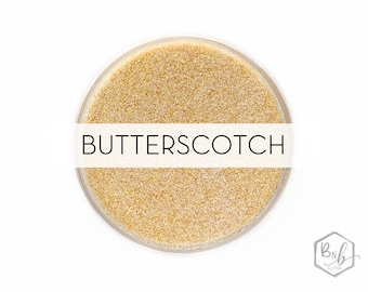 Butterscotch || Exclusive Premium Polyester Glitter, 1oz by Weight • TRANSPARENT • || .008 cut