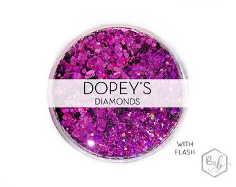 Dopey's Diamonds || Exclusive Premium Polyester Glitter, 1oz by Weight • OPAQUE • || up to .062 cut