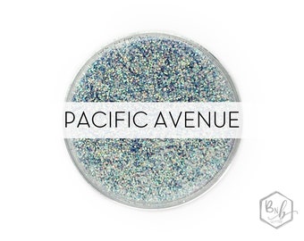 Pacific Avenue || Exclusive Premium Polyester Glitter • 1oz by Weight • TRANSPARENT • || up to .015 cut