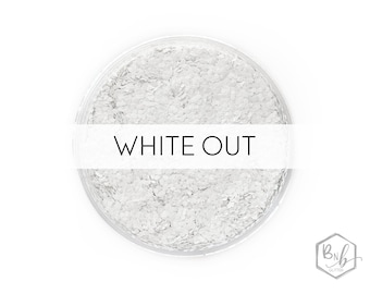 White Out || Premium *Cosmetic* Polyester Glitter, 1oz by Weight • OPAQUE • || .04 cut