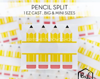 Pencil Split Clear Cast Print || Big & Mini Prints • EZ Cast or EZ POP Cast