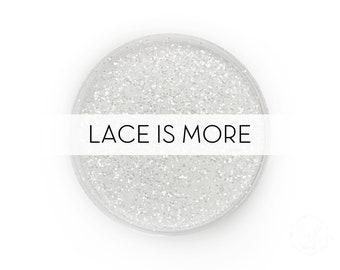 Lace is More || Premium Polyester Glitter, 1oz by Weight • TRANSPARENT • || .015 cut