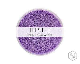 Thistle While You Work || Premium Polyester Glitter, 1oz by Weight • Semi-OPAQUE • || .008 cut